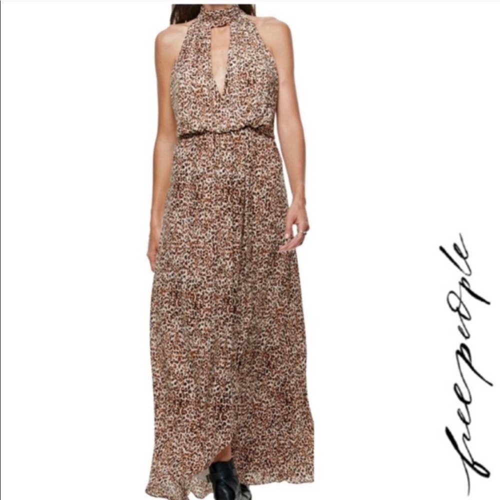 Free People Cheetah Print Maxi Dress